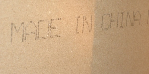 Drywall stamped with MADE IN CHINA — identifying Chinese drywall in a Florida home